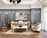 Thiết kế  sofa cổ điển -chung cư ROYAL CITY - DAVID NGUYEN